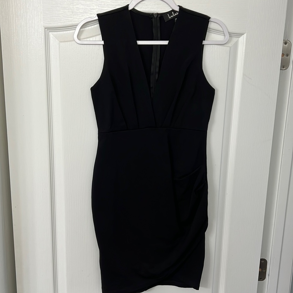 Black mini dress